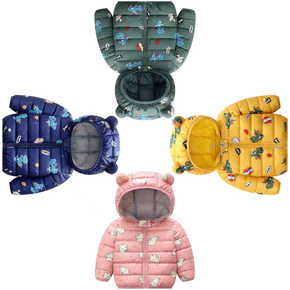 URMAGIC Newborn baby Boy Girl Cute Cartoon Print Jacket Winter Clothes Sweater Outfit Toddler Puffer Coat