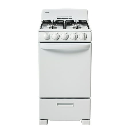 Danby 20" Wide Gas Range in White, DR202WGLP