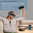 thumbnail image 4 of LifePro FSA/HSA Eligible Eye Massager with Heat & Vibration – Heated Eye Mask for Migraines, Puffy Eyes & Dry Eyes, Cordless Eye Massager with Bluetooth Music - Blue, 4 of 7