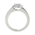 thumbnail image 4 of Mauli Jewels 0.75 CT Halo Natural Diamond Engagement Ring, Round Cut 4-Prong Setting, 14K Rose White & Yellow Gold Bridal Ring for Women, 4 of 6