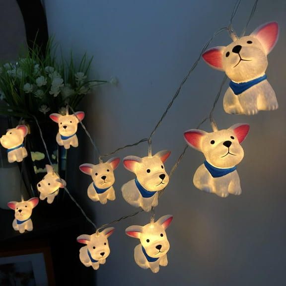 1.65M 10LEDs Labrador Dog Night Light Battery Operated LED Indoor Boys Girls Child Bedroom Party Supply