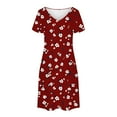 thumbnail image 3 of Womens Summer Dresses 2025 Beach Casual Loose Tshirt Floral Short Sleeve Flowy Pockets Sundresses Fashion Outfits, 3 of 7
