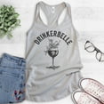 thumbnail image 2 of Drinkerbelle Tank Top, Ladies Racerback Tank Top, Fairy Tank, Drinking Tank, Wine Tank, Cocktail Tank, Silver Gray, X-Large, 2 of 3