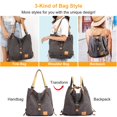 thumbnail image 7 of Canvas Tote Bag, iMounTEK Casual Daily Shoulder Hand Bag for Women Girl Teen, Back to School, Grey, 7 of 7