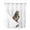 Black White Brown, variant on No Hook Shower Curtain with Snap-in Liner, Funny Cows Waterproof Fabric Bathroom Curtains, Cute Art Fun Lovely Animals on Toilets Bath Curtains & Mesh Top Window 60"x72"