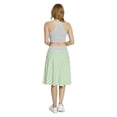 thumbnail image 5 of Women's Geometric Concave Diamond A-line Printed Skirt Casual Wear, L, Apple Green Pale Grey, by Ambesonne, 5 of 6