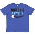 thumbnail image 3 of Inktastic Baseball Daddys Little Catcher Youth T-Shirt, 3 of 5