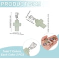 thumbnail image 4 of 14 piezas de 7 estilos de dijes de piedra natural para collares, pendientes, pulseras y bisutería., 4 of 5