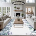 thumbnail image 3 of Spring Watercolor Leaves Large Area Rugs 5x8 ft Eucalyptus Leaf Blue Plants Washable Rug Non Slip Indoor Carpet Absorbent Floor Mat for Living Room Bedroom Dining Room, 3 of 9