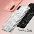 thumbnail image 2 of Ringke Air Prism Case Compatible with iPhone X, 3D Geometric Design Slim TPU Cover - Clear, 2 of 9