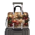 thumbnail image 2 of 16" Laptop Briefcase for Work Travel Laptop Shoulder Bag Carrying Handbag Laptop Case Red and White Scented Candles Pattern, 2 of 8