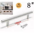 thumbnail image 2 of 30Pack Brushed Nickel Kitchen Cabinet Pulls Stainless Steel Drawer T Bar Handles, 2 of 6