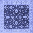 thumbnail image 1 of Ahgly Company Machine Washable Indoor Square Oriental Blue Traditional Area Rugs, 3' Square, 1 of 4