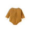thumbnail image 2 of Qiylii Baby Sun Pattern Romper, Long Sleeve Round Neck Bodysuit, 2 of 8