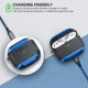 thumbnail image 4 of Funda para Airpods Pro, Airpods Pro Funda protectora para hombres, militar, dura, resistente, a prueba de golpes, compatible con Apple Airpods Pro 2019, LED frontal visible, azul, 4 of 5