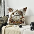 thumbnail image 4 of Sm:)e Spooky Ghost Pumpkin Bat Halloween Pillow Covers 18x18 Inch Set of 2, Cushion Covers for Sofa Home Decor, 4 of 6