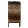 thumbnail image 6 of Sink Vanity Cabinet, Wood, Brown Walnut Black, Modern Contemporary Urban Design, Hotel Bedroom Bathroom Master Suite Guest, 6 of 10