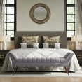 thumbnail image 2 of BELLEZE 63 Inch Button Tufted Linen Upholstered Ottoman Bench with Armrests Modern Design Accent Furniture for Entryway Living Room and Bedroom - Moreno (Grey), 2 of 7