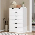 thumbnail image 7 of Toogaho Tall 7 Drawer Dresser, Black Modern Chest of Drawers for Bedroom,Closet Dressers with Drawers for Living Room, Entryway, Hallway, 7 of 7
