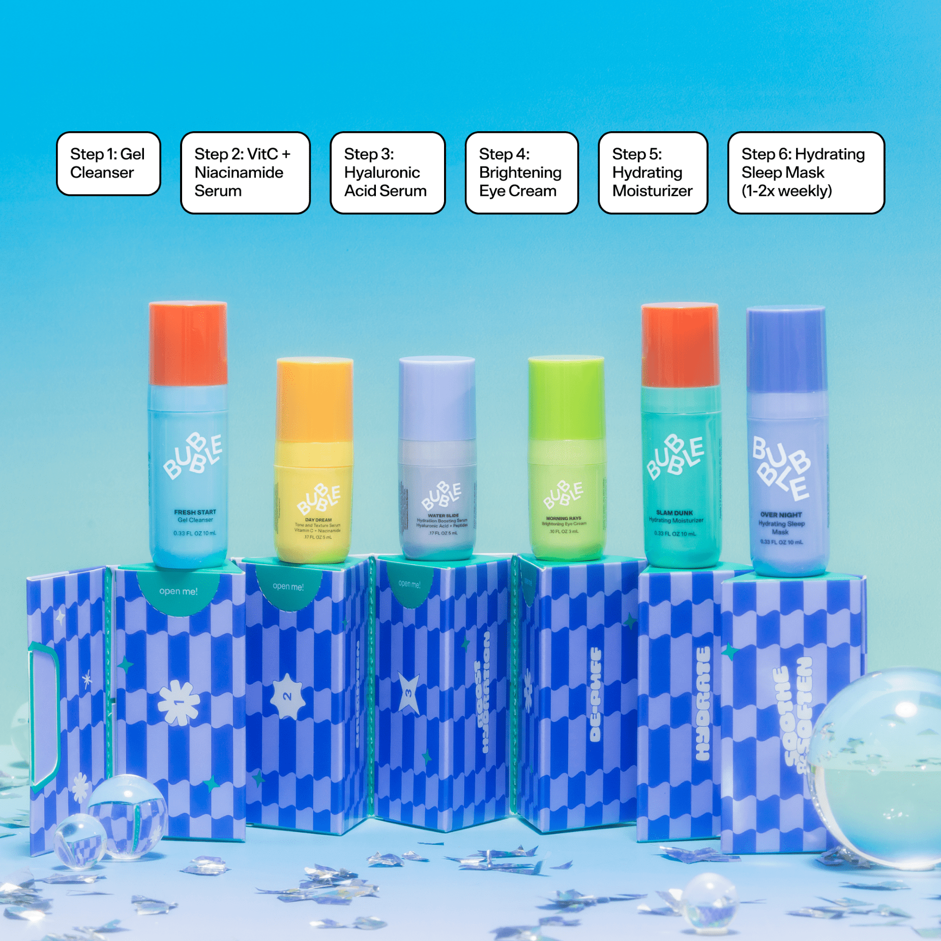 Bubble Tiny Mighties Mini Essentials Holiday Gift Set, 6