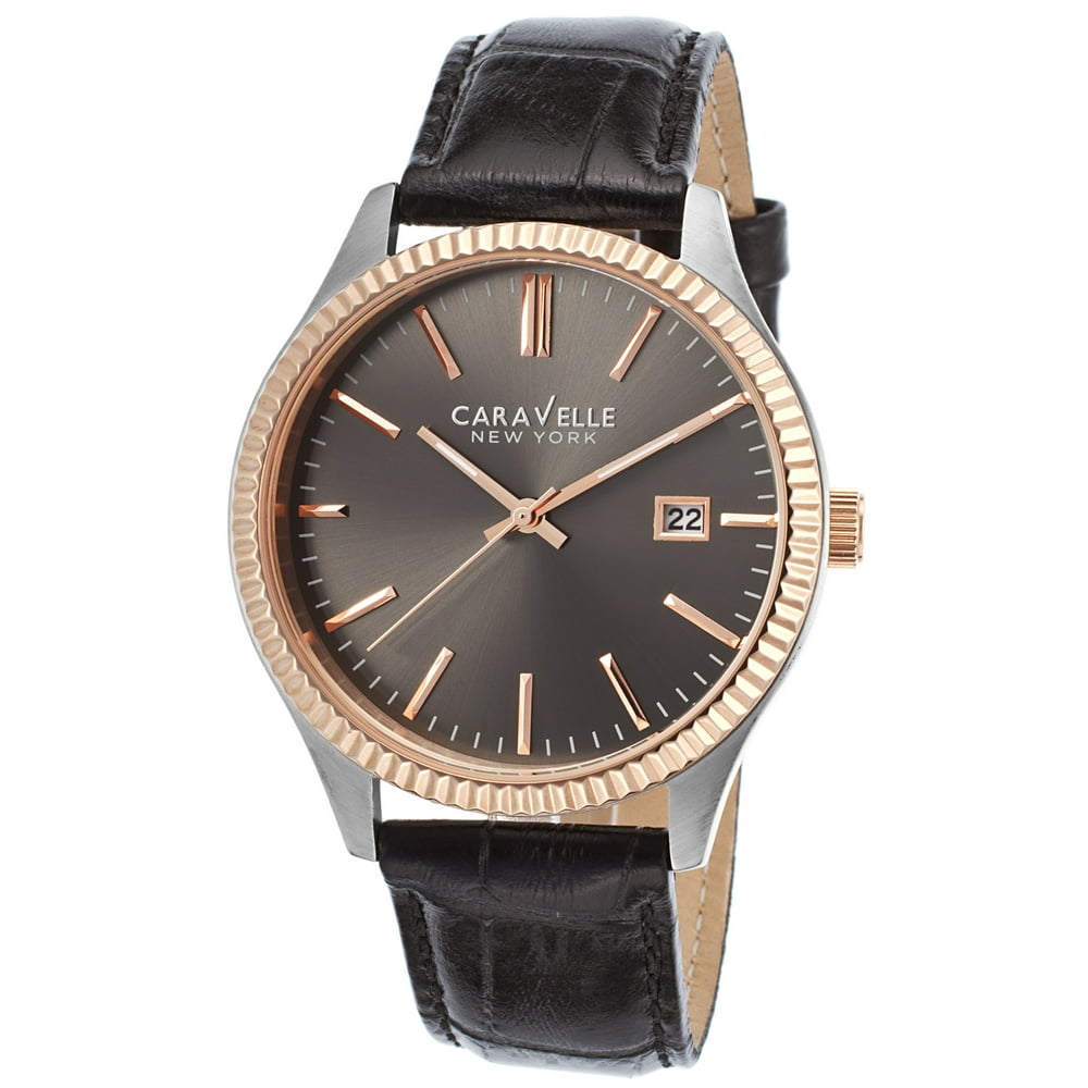 CARAVELLE Designed by Bulova Caravelle New York Leather Unisex Watch