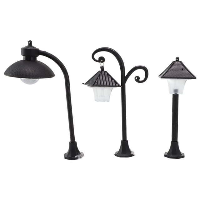 Lampe Solaire pour Maison de Poupée, Modèle de Chemin de Fer Miniature