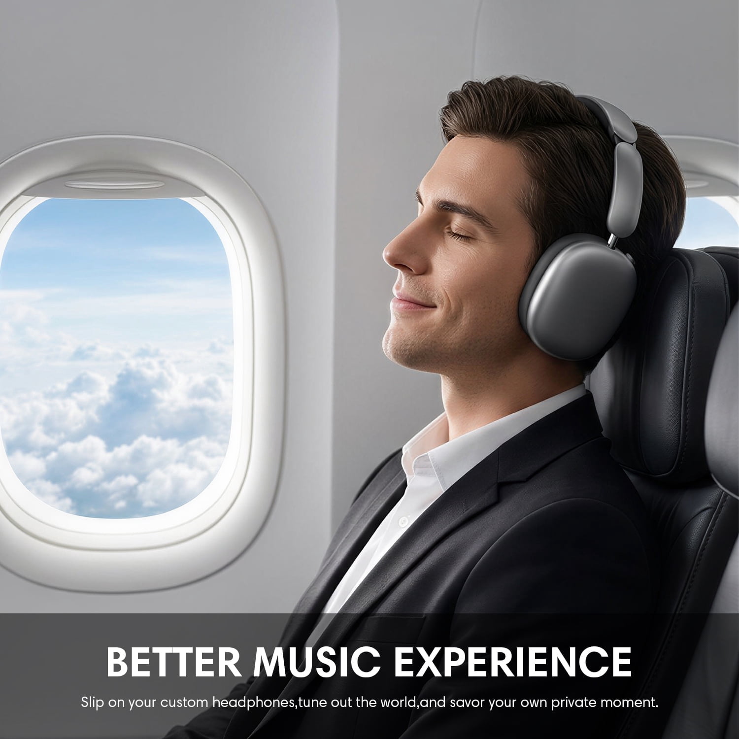 Mahipey Y02 Active Noise Cancelling Headphones,Bluetooth 5.4 Wireless Over Ear Headphones,60H Playtime,5 EQ Music Modes,Hi-Res Audio,Deep Bass,Foldable Lightweight for Travel Home Office,Gray