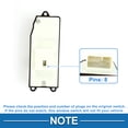 thumbnail image 4 of Interruptor de ventana eléctrica Unique Bargains No.8482035100 para el lado del conductor delantero para Toyota Yaris Hiace 1999-2005 Negro, 4 of 7