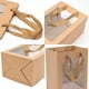 thumbnail image 3 of 10 Pieces Brown Kraft Paper Tote Bag With Handle And Window, Paper Carrier Bag, Gift Bag, Kraft Paper Bag, Shopping Bag, Gift Wrapping, For Birthday W, 3 of 5