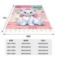 thumbnail image 3 of The Aristocats Throw Blanket Soft Cozy Warm College Printing Oversized Lightweight Home Decoration All Seasons For Sofa Bed Couch Bedroom, 3 of 8