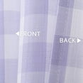thumbnail image 5 of Curtain Plaid Valances for Windows, Thick Yarn Dyed Buffalo Check Gingham Valance Curtains for Kitchen Cafe Bathroom Window, 52x15 Inches,Lilac, 5 of 7