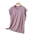 thumbnail image 3 of WRFWUL Womens 2 Pack Cap Sleeve Tank Tops with Built in Bra Casual Crew Neck T-Shirts Summer Basic Padded Yoga Athletic Shelf Bra Tops, 3 of 4