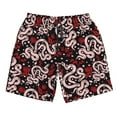 thumbnail image 5 of Wukai Snake And Rose Print Beach Trunks with Compression Liner Swimsuit Quick Dry Beach Sports Shorts with Pocket-Large, 5 of 8