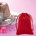 thumbnail image 2 of 12pcs Velvet Drawstring Bags Red Cloth Gift Bags Wedding Candy Bags Soft Jewelry Pouches Necklace Bracelet Earrings Rings Organizing for Christmas Gifts Jewel Watch Storage 4.72x3.54inch, 2 of 6