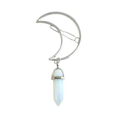 

Moon Hexagon Pendant Pendant Crystal Chakra Healing Stone Crystal Pendant-A