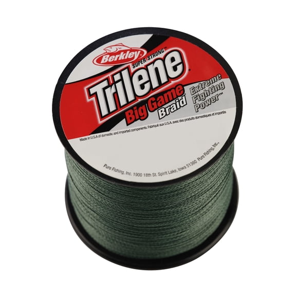 Berkley Big Game Braid Fishing Line, Low-Vis Green, 100lb