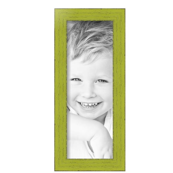 ArtToFrames 6" x 17" Modern Green Picture Frame, 6x17 inch Green Wood Poster Frame (WOM-4589), Pack