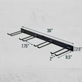 thumbnail image 6 of Garden Tool Organizer, Garage Hanging Storage, Black Steel, 6 of 6