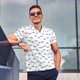 thumbnail image 4 of Balery Cute Shark Camisa Polo de Hombre con Estampado, de Manga Corta y Tejido Medio, Camisa Tipo Golf Polo-4X-Large, 4 of 6
