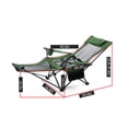 thumbnail image 4 of OKHOTY Height Adjustable and Breathable Mesh Steel Tube Outdoor Chaise Lounge, Green, 4 of 8
