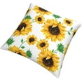 thumbnail image 6 of Yellow Sunflower Throw Pillow Case Square Cushion Cover Home Decorative Sofa Armchair Bedroom Livingroom Standard Pillowcase 20 X 20 Inch, 6 of 6