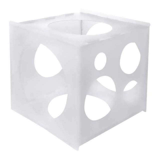 Bewildely Medidor de globos de plástico plegable de 11 agujeros, caja de cubo, arcos, columna, herramienta de medición para decoración de fiesta de Kits de decoración para fiestas Bewildely HA018909-00