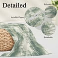 thumbnail image 3 of Sage Green Ombre Pillow Covers King, Gradient Abstract Art Vintage Grey Soft Brushed Microfiber Breathable Throw Pillow Covers, Pillowcase with Zipper for Couch Sofa Bedroom Living Room 20"x36", 3 of 9