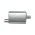 thumbnail image 2 of Gibson Exhaust BM0100 GIBBM0100 2.25IN INLET / 2.25IN OUTLET - OFFSET/CENTER - 4IN X 9IN SS MUFFLER, 2 of 3
