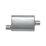 Gibson Exhaust BM0102 GIBBM0102 3.00IN INLET / 3.00IN OUTLET - OFFSET/CENTER - 4IN X 9IN SS MUFFLER