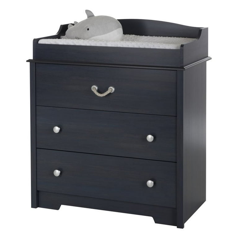 South Shore Furniture South Shore Aviron Changing Table with Drawers Blueberry