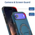 thumbnail image 3 of Magnetic Case for iPhone Air 6.5" Compatible with MagSafe, Invisible Kickstand, Rugged Shockproof Phone Cover,Blue,For iPhone Air, 3 of 7