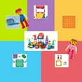 thumbnail image 3 of PicassoTiles 333PCS Magnetic Brick & Tile Combo Set with Action Figures, STEM Building Blocks, Educational Montessori Toy for Preschool Toddlers Kids, 3 of 8