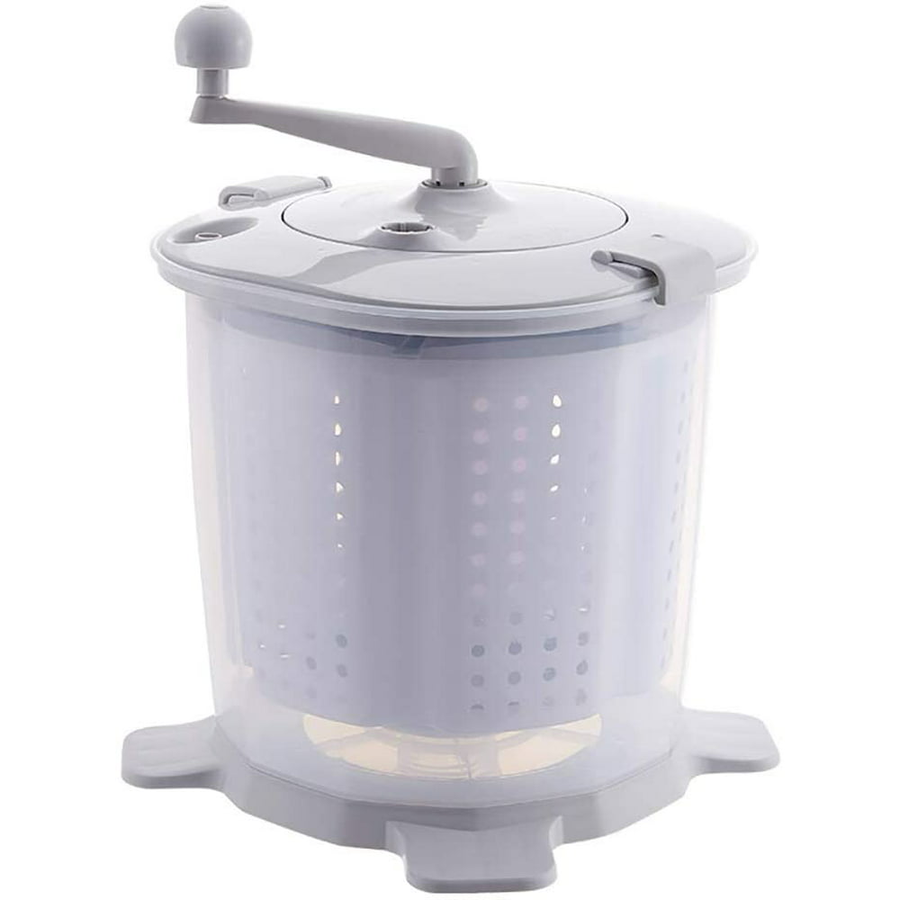 Portable Hand Powered Washing Machine Mini Manual Washer and Spin Dryer