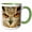 Green/White, variant on 3drose, Eagle Owl (bubo Bubo) in Spain, 11oz Two-tone Black Mug